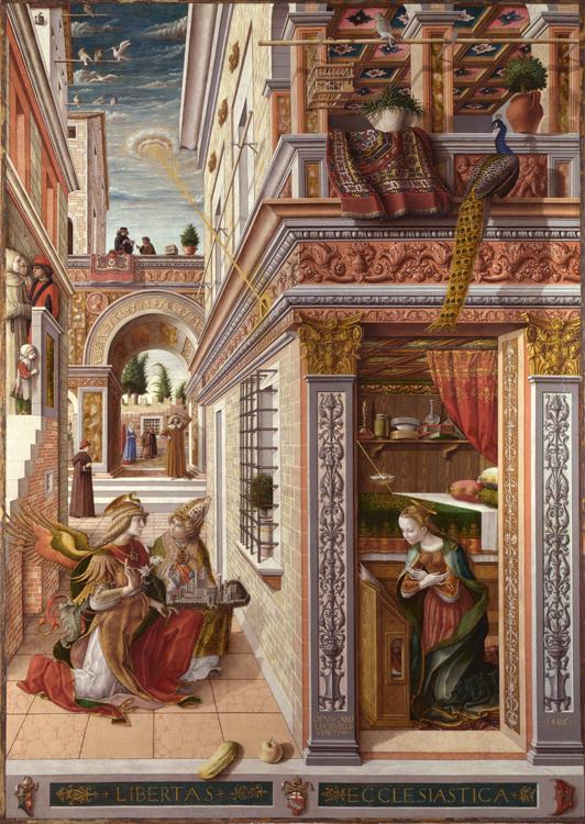 Carlo Crivelli Annunciation whit St Emidius (mk08) France oil painting art